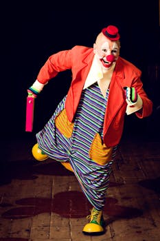 Clown Performing on Stage